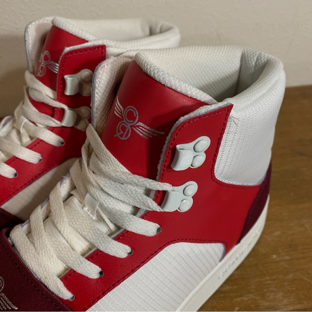 Creative Recreation Cesario High Top Sneaker Burgundy Suede Red - Size 10 - Picture 5 of 15